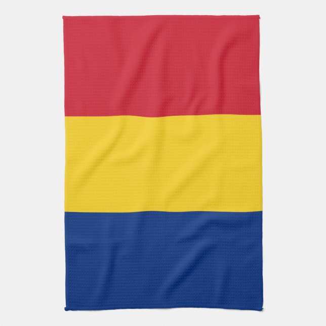 flagga för rumänien kökshandduk (Vertikal)