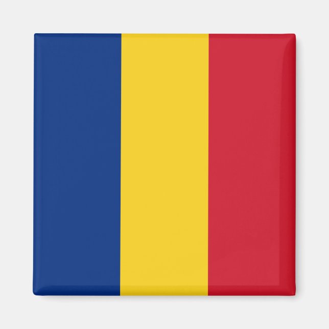 Flagga för rumänien magnet (Framsidan)