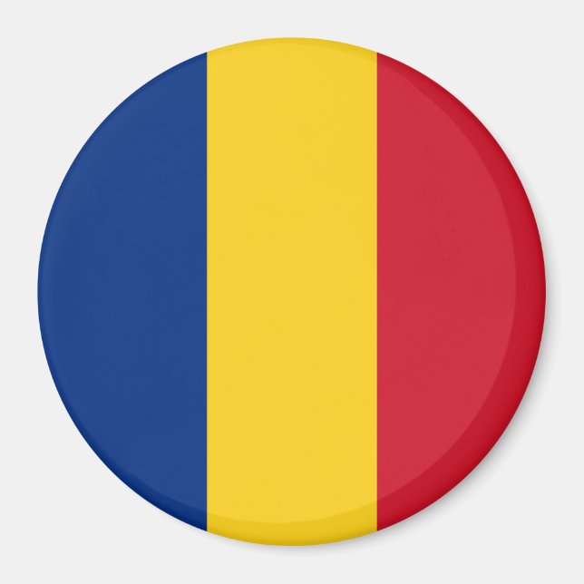 Flagga för rumänien magnet (Framsidan)