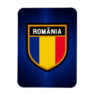 Flagga för rumänien magnet