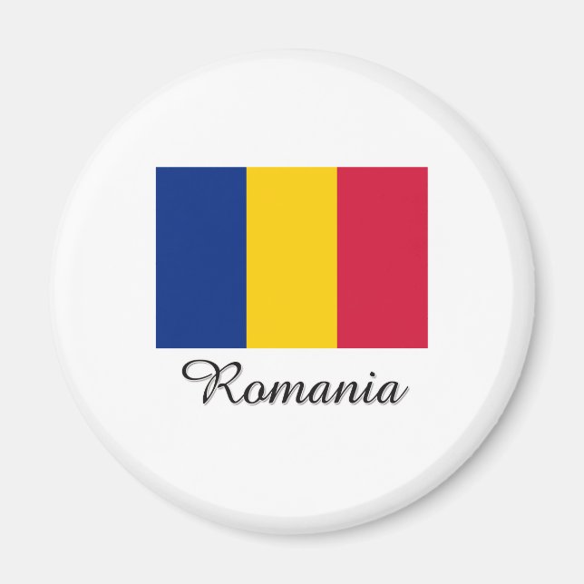 Flagga för rumänien magnet (Framsidan)