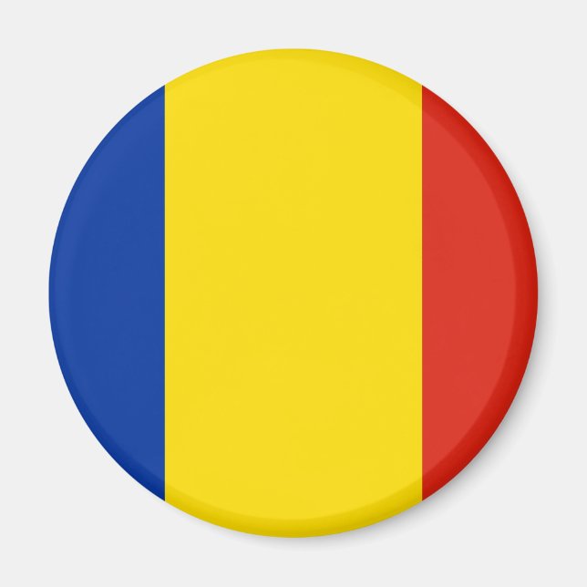 Flagga för rumänien magnet (Framsidan)