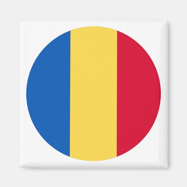 Flagga för rumänien magnet (Framsidan)
