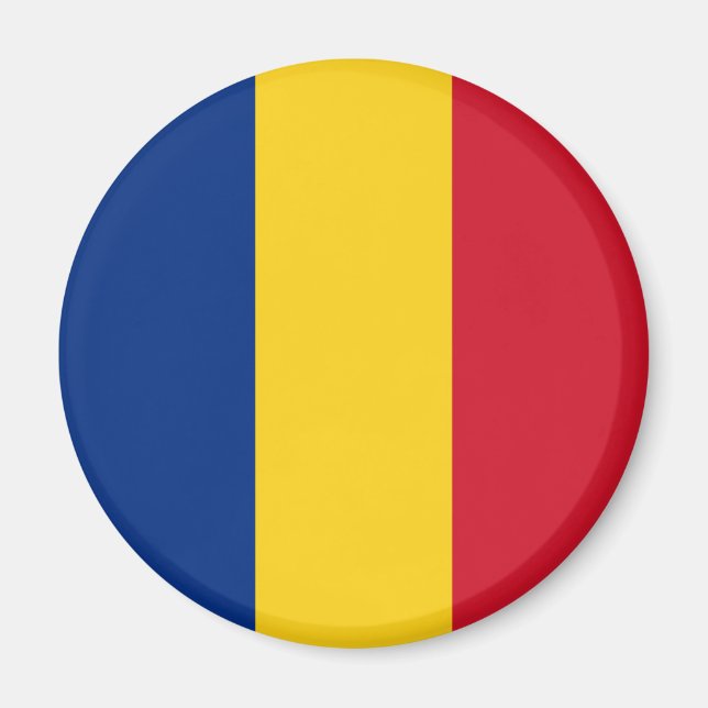 Flagga för rumänien magnet (Framsidan)