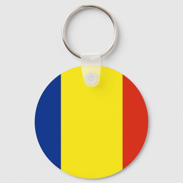 flagga för rumänien nyckelring (Framsida)