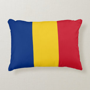 flagga för rumänien prydnadskudde