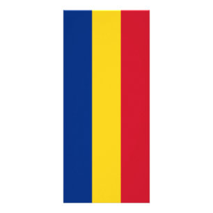 flagga för rumänien reklamkort