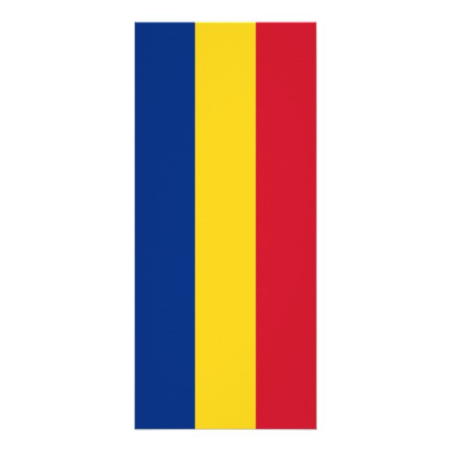 flagga för rumänien reklamkort (Framsidan)