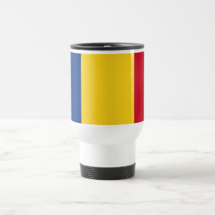 Flagga för rumänien resemugg