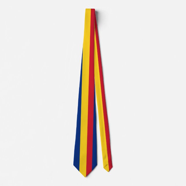 Flagga för rumänien slips (Framsida)