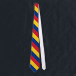 Flagga för rumänien slips<br><div class="desc">Patriotisk flagga av Rumänien.</div>