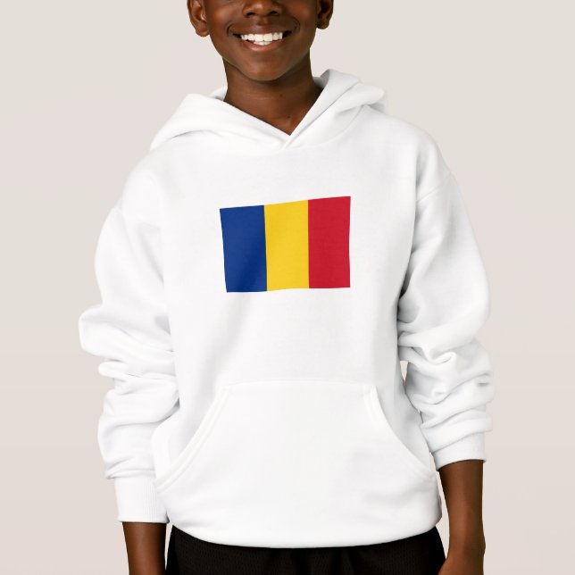 Flagga för rumänien t shirt (Framsida)