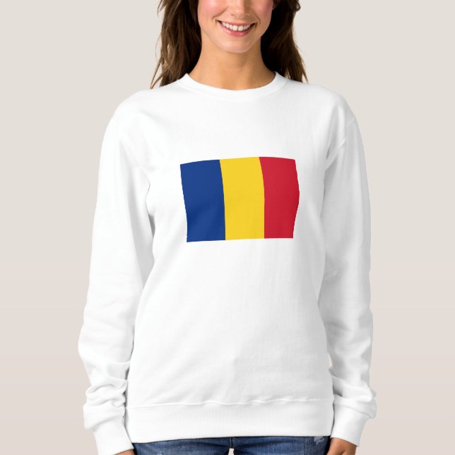 Flagga för rumänien t shirt (Framsida)