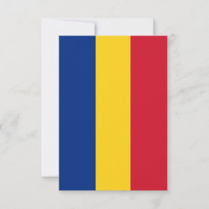 flagga för rumänien tack kort