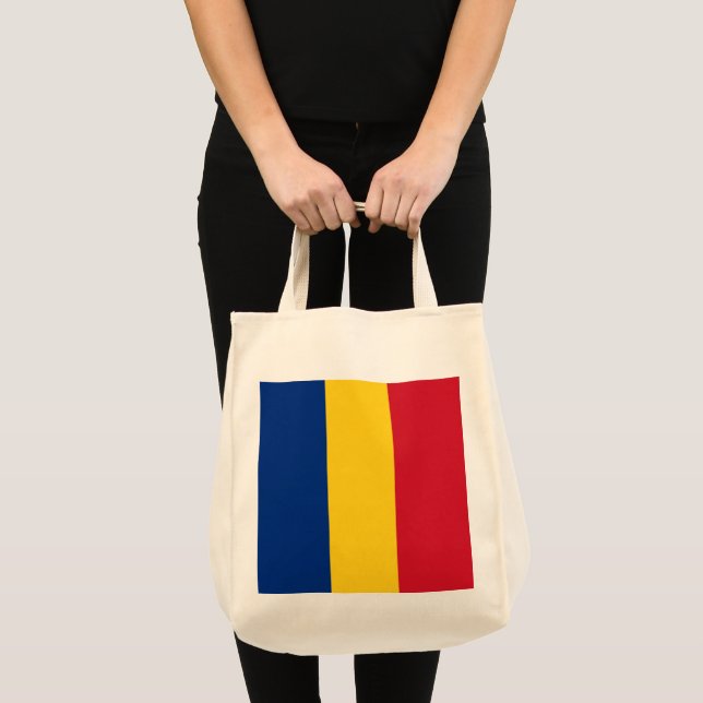 flagga för rumänien tygkasse (Framsida (produkt))