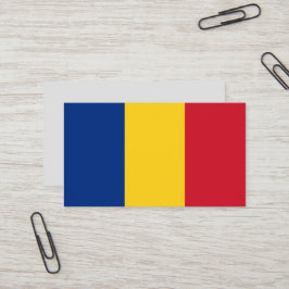 flagga för rumänien visitkort