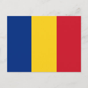 Flagga för rumänien vykort