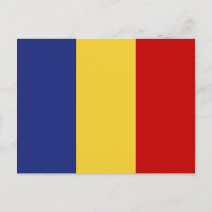 Flagga för rumänien vykort