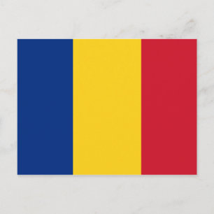 Flagga för rumänien vykort