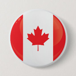 Flagga för rundikonen för Kanada Knapp