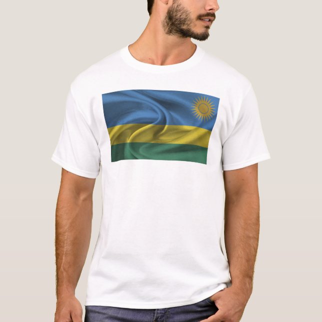 Flagga För Rwanda T Shirt (Framsida)