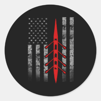 Flagga för Rwing Flagga Boat Runt Klistermärke