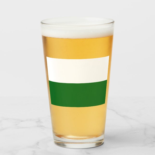 Flagga för Sachsen (tyska delstaten) Glaskopp (Framsida fylld)