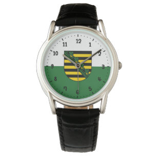 Flagga för Sachsen Wrist Watch Armbandsur