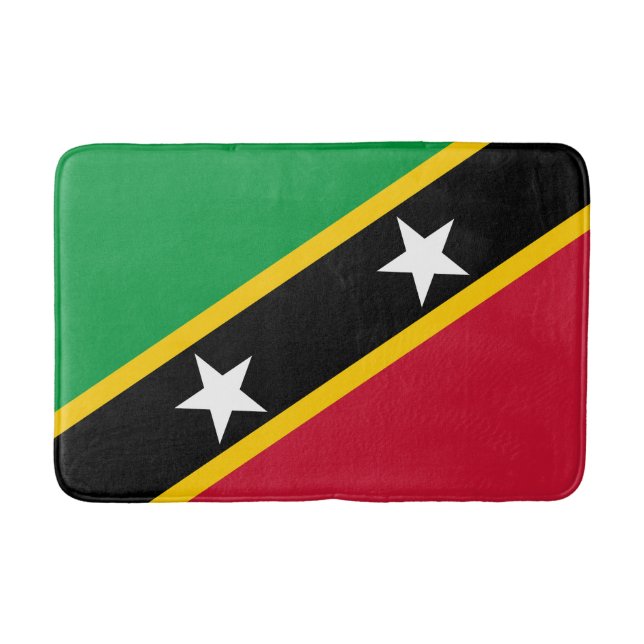 Flagga för Saint Kitts och Nevis Badrumsmatta (Framsidan)