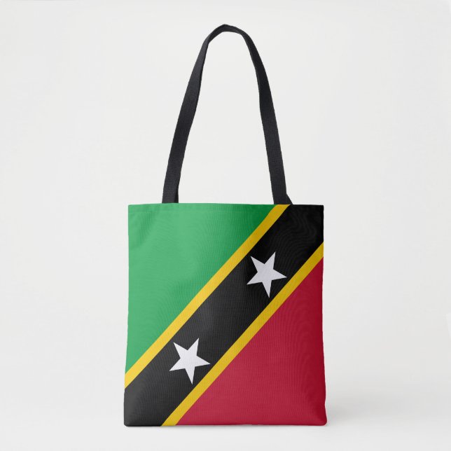 Flagga för Saint Kitts och Nevis Tygkasse (Framsida)