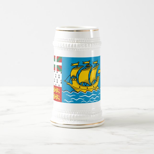 Flagga för Saint-Pierre och Miquelon Sejdel (Center)