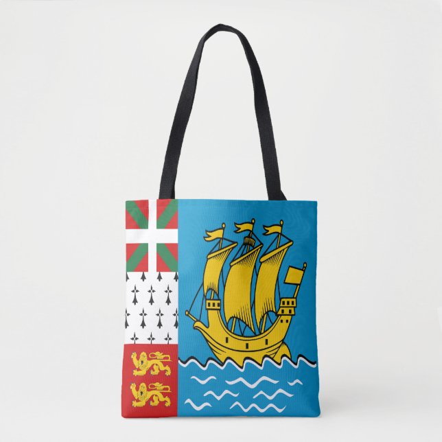Flagga för Saint-Pierre och Miquelon Tygkasse (Framsida)