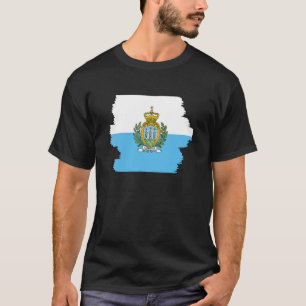 Flagga för San Marino 3 T Shirt