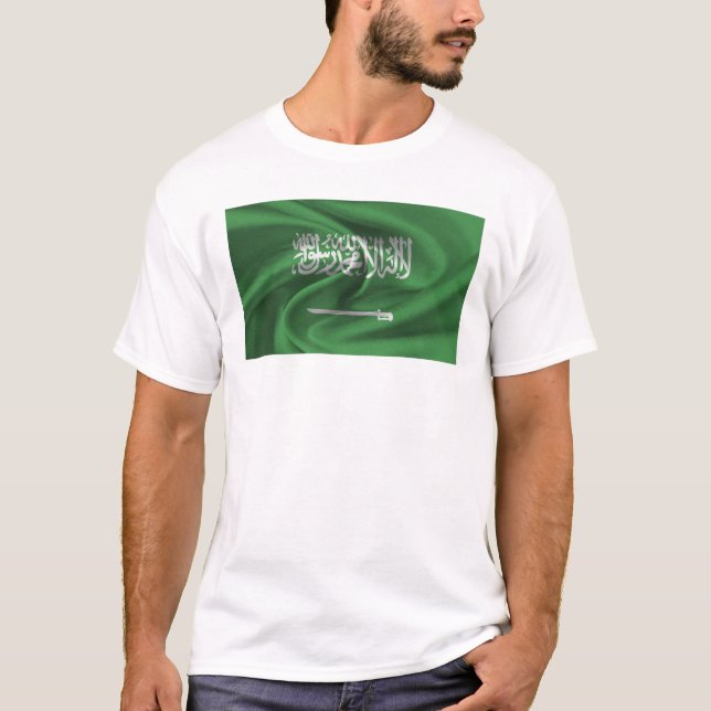 Flagga För Saudiarabien T Shirt (Framsida)