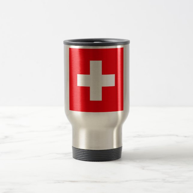 Flagga för Schweiz Resemugg (Center)
