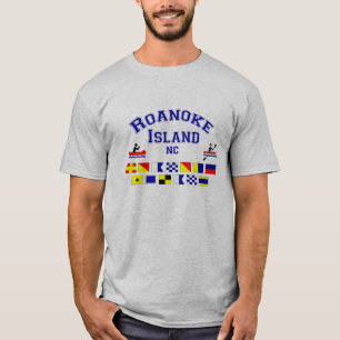 Flagga för Sig för Roanoke öNC T Shirt