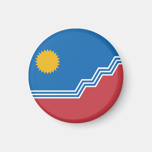 Flagga för Sioux Falls, South Dakota Magnet (Framsidan)