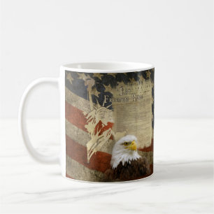 Flagga för självständighet för frihet för kaffemugg