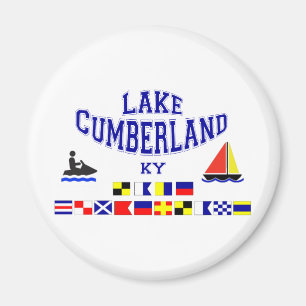 Flagga för sjöCumberland KY Sig Magnet