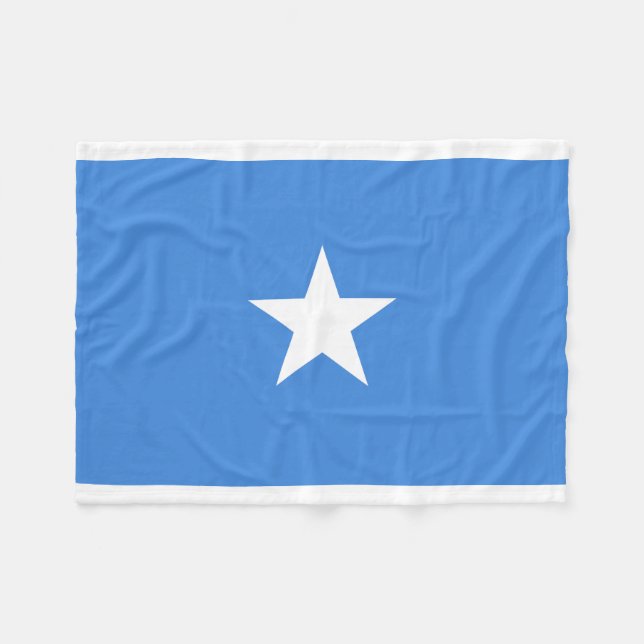 Flagga för Somalia medborgarevärld Fleecefilt (Framsidan (Horisontell))