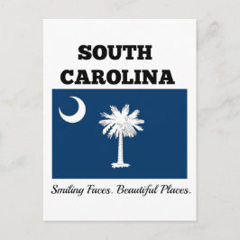 Flagga för South Carolina Vykort