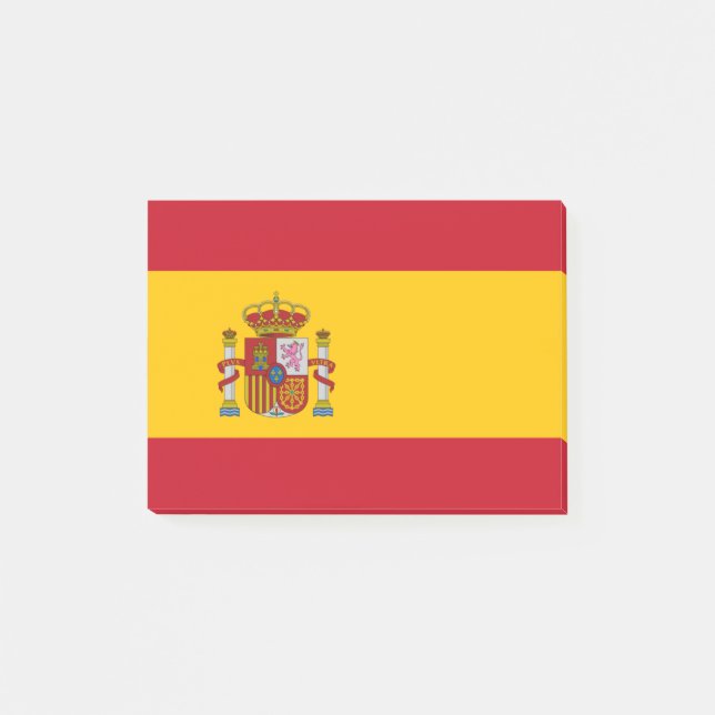 Flagga för Spanien Post-it® Notes Post-it Block (Framsida)