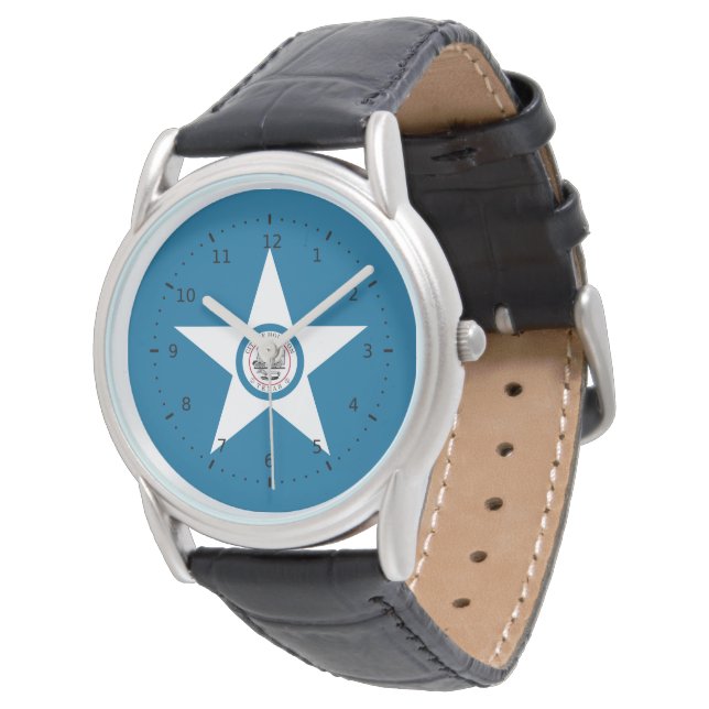 Flagga för staden Houston, Texas Armbandsur (Vinklad)