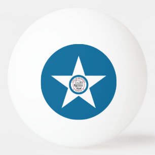Flagga för staden Houston, Texas Ping-Pong boll