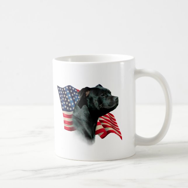 Flagga för Stafford Dshire Bull Terrier Kaffemugg (Höger)