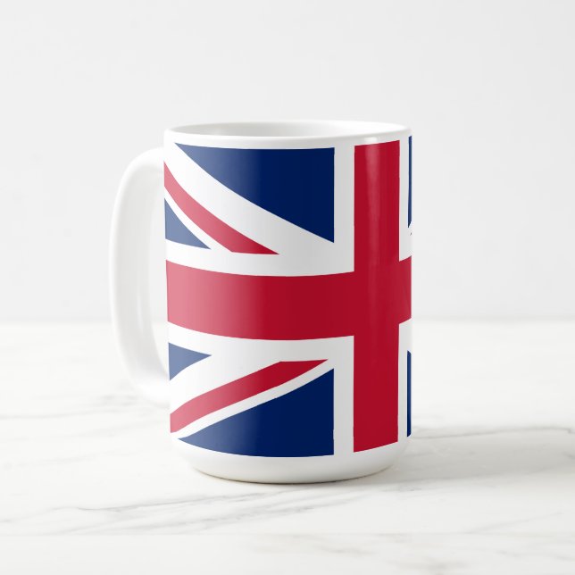 Flagga för Storbritannien Kaffemugg (Framsida vänster)