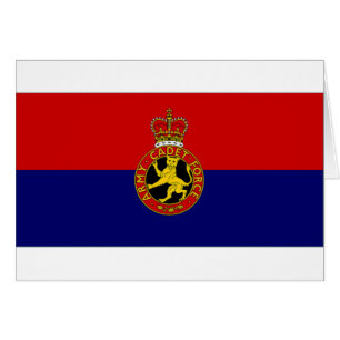 Flagga för styrka för United Kingdom arméCadet Hälsningskort