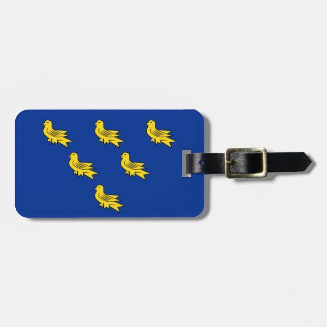 Flagga för Sussex Bagagebricka (Horisontell Framsida)