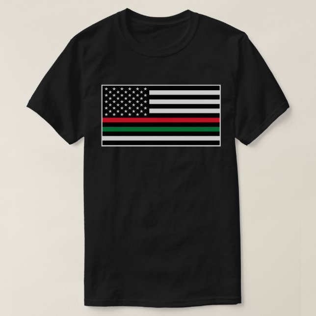 Flagga för svartlivmateria t shirt (Design framsida)