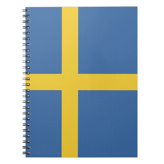 flagga för sverige anteckningsbok (Framsidan)